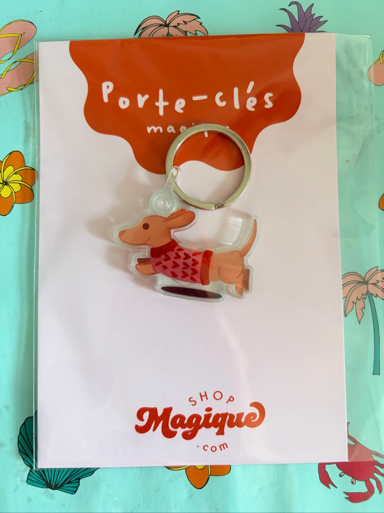 Porte clés poulette magique 